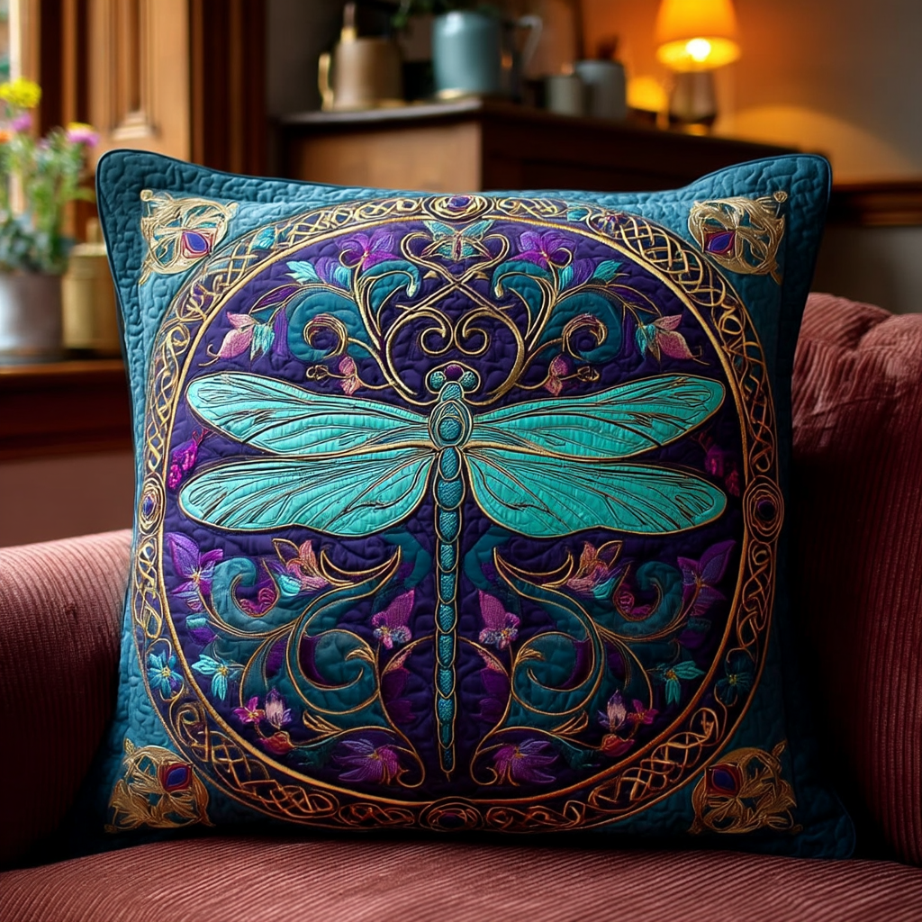 Amethyst Glow Quilted Pillow Cover Indoor Holiday Decorations Gift Ideas For Wife - Curranto