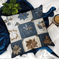 Antique Bloom Quilted Pillow Cover Room Decor Ideas Gift For Husband - Curranto