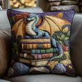 Autumn Inferno Quilted Pillow Cover Room Decoration Items Gifts For Husband - Curranto