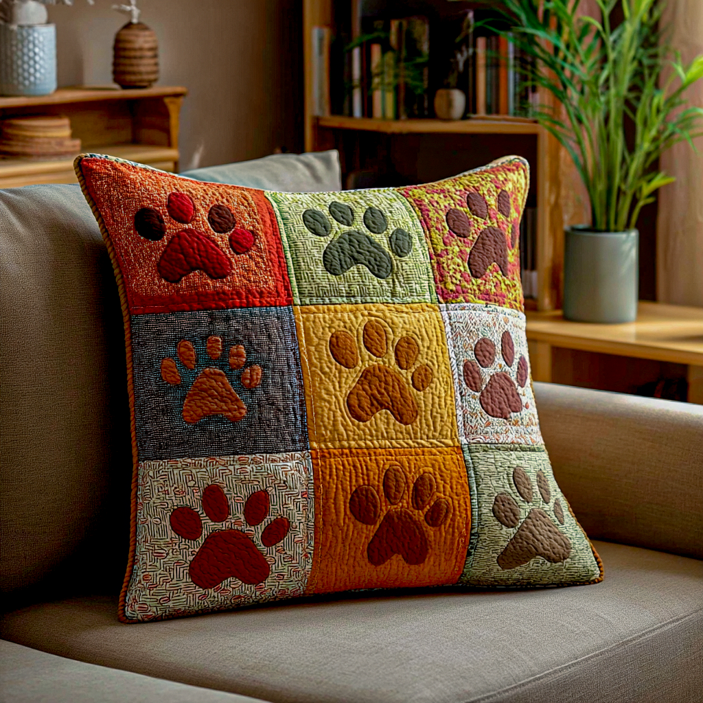 Autumn Patch Quilted Pillow Cover House Decorations Inside Presents For Him - Curranto