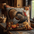 Autumn Strut Quilted Pillow Cover Indoor Holiday Decorations Gifts For Mum - Curranto