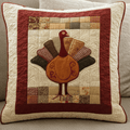 Autumn Turkey Quilted Pillow Cover Home Good Decoration Gifts For Him - Curranto