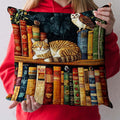 Cat Cozy Nook Quilted Pillow Cover Decor Ideas For Living Room Sister Gifts - Curranto