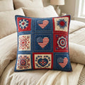Classic Americana Quilted Pillow Cover Room Ideas Great Gifts For Brothers - Curranto