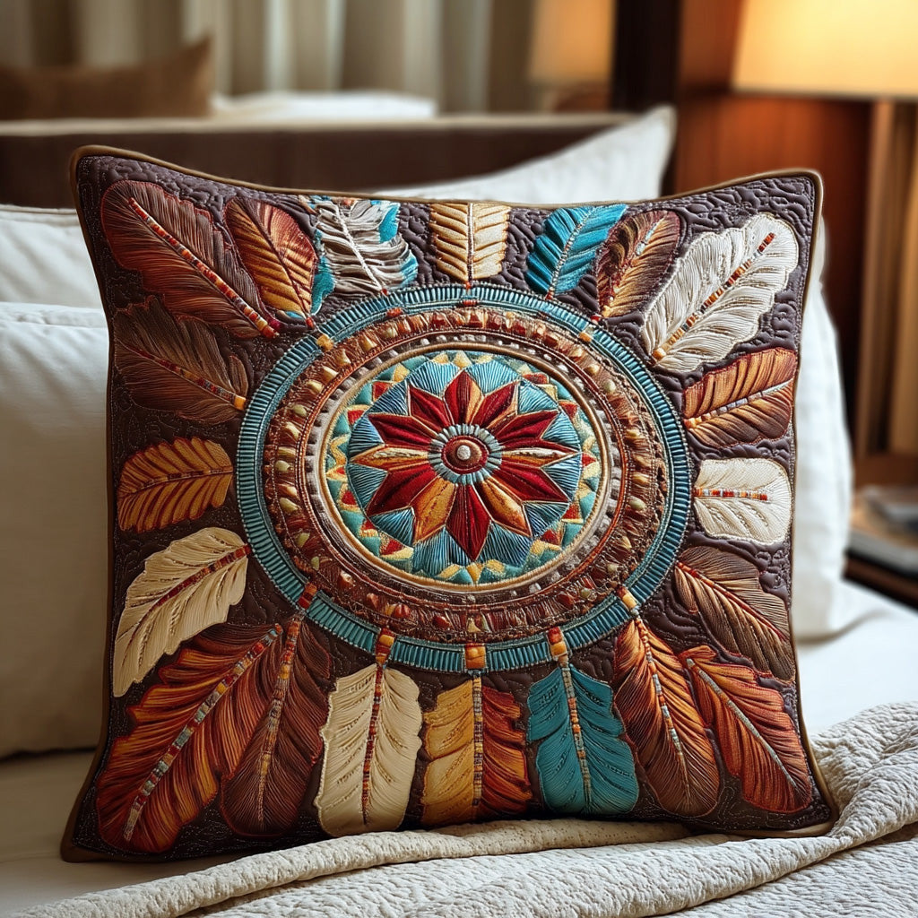 Dreamcatcher Dawn Quilted Pillow Cover Living Room Decor Presents For Husband - Curranto