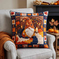 Fall Gnome Quilted Pillow Cover Holiday Living Decorations Presents For Brother - Curranto