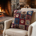 Paws Quilted Pillow Cover Decor Ideas For Living Room Brother Gifts - Curranto