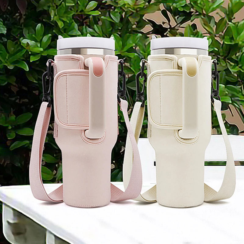 40oz Tumbler Carrier Bag Neoprene Water Bottle Sling for Hiking