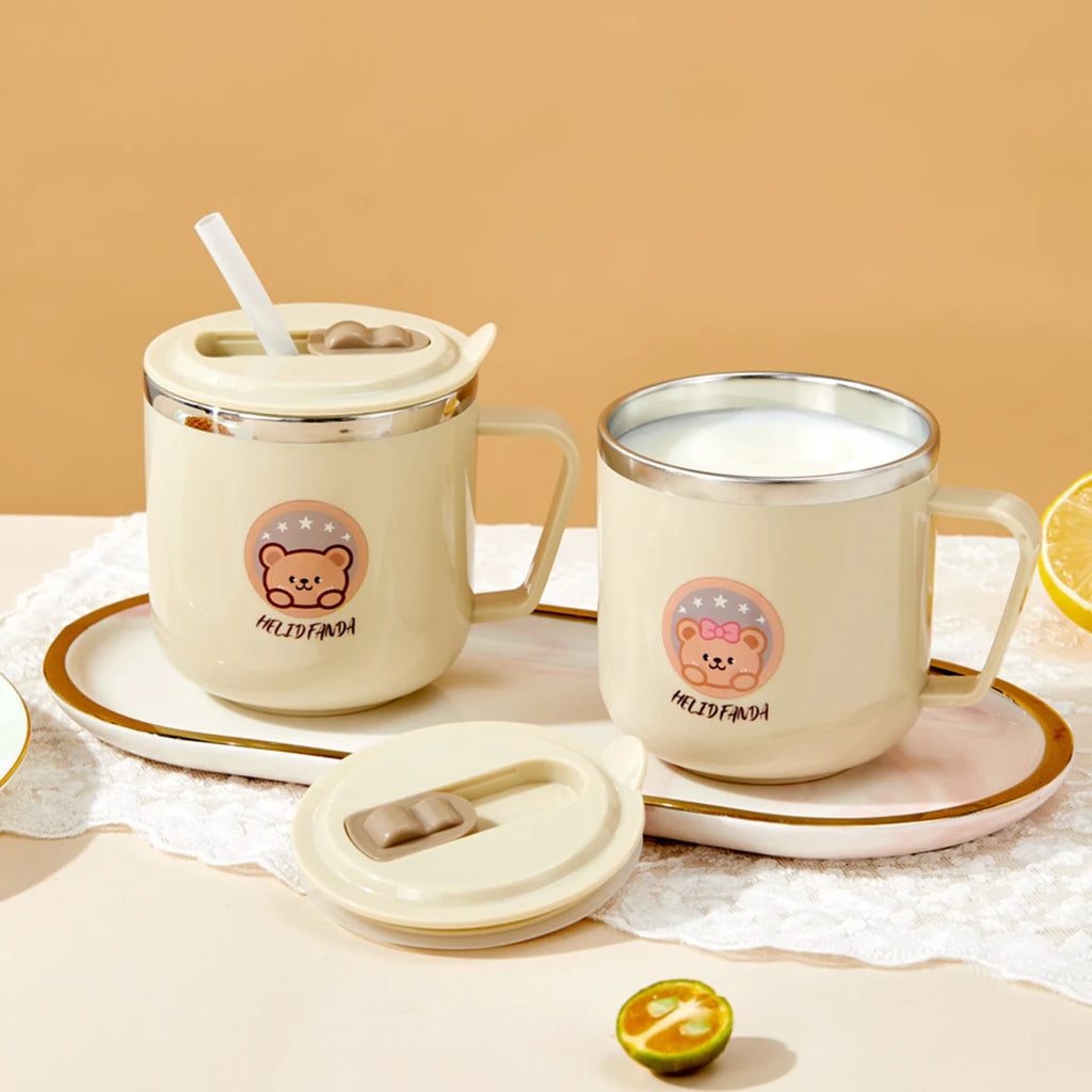 Capybara Kids Water Cup - 316 Stainless Steel Insulated Straw Mug