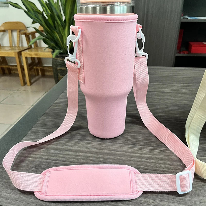 40oz Tumbler Carrier Bag Neoprene Water Bottle Sling for Hiking
