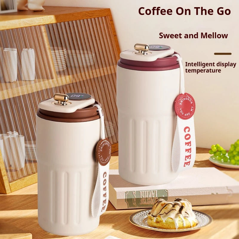 Smart LED Temperature Coffee Cup 316 Stainless Steel Travel Mug