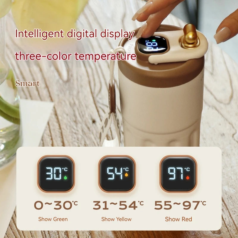 Smart LED Temperature Coffee Cup 316 Stainless Steel Travel Mug