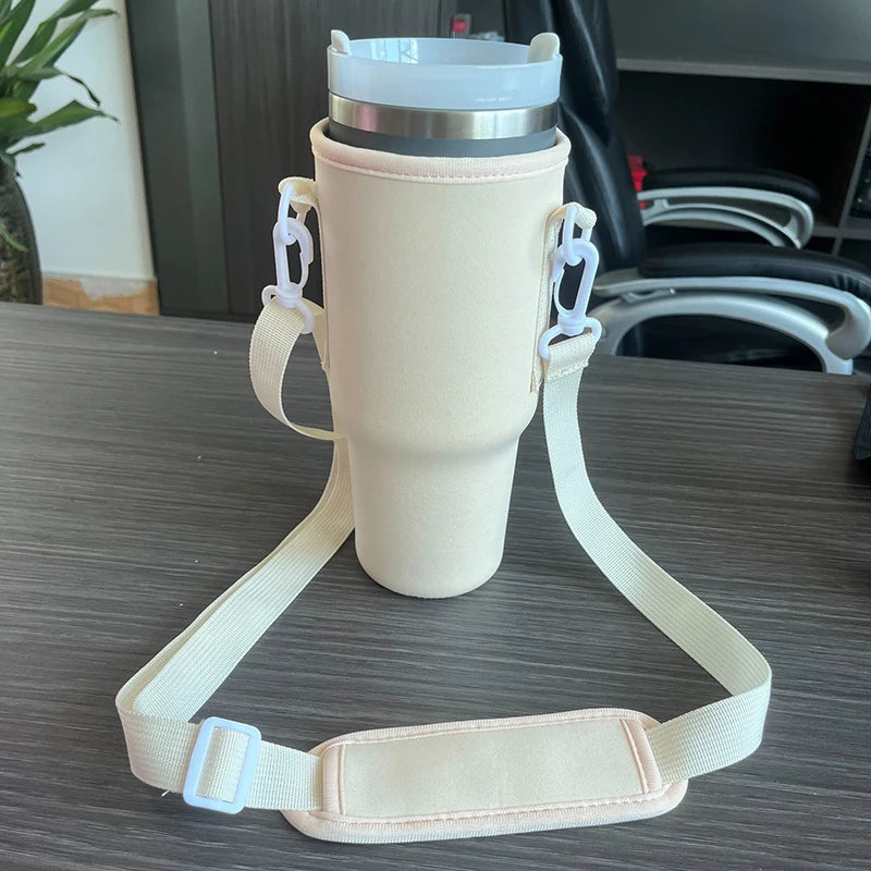 40oz Tumbler Carrier Bag Neoprene Water Bottle Sling for Hiking