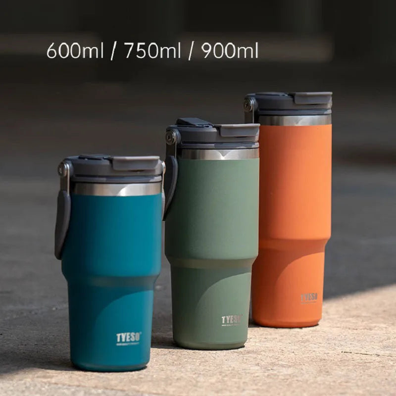 Tyeso Insulated Stainless Steel Coffee Tumbler for Travel & Commuting