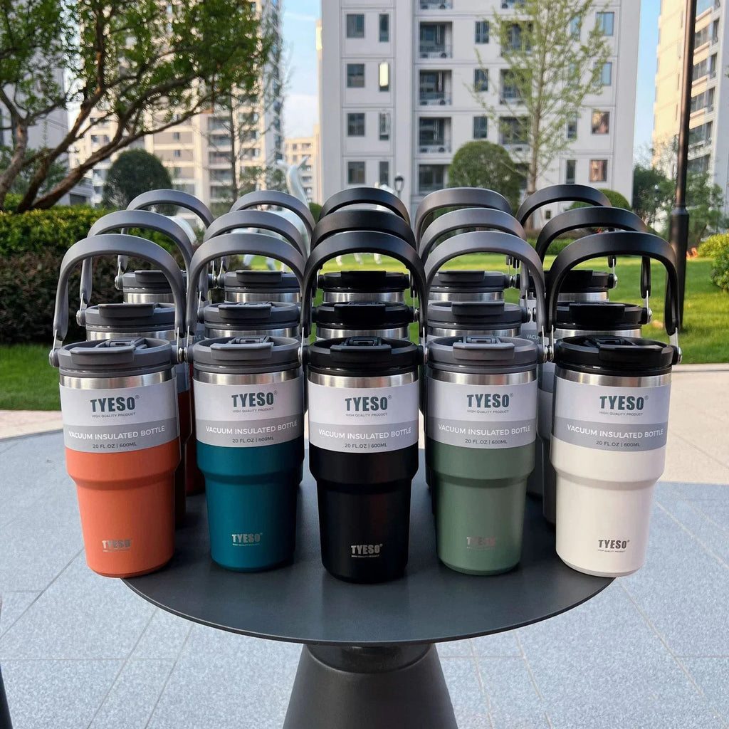 Tyeso Insulated Stainless Steel Coffee Tumbler for Travel & Commuting