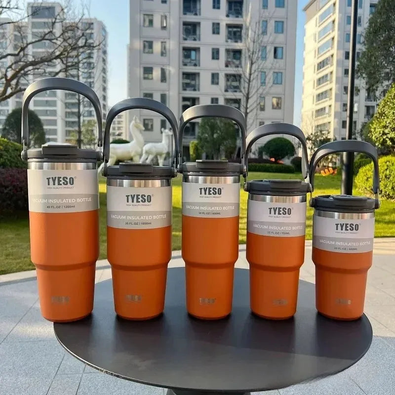 Tyeso Insulated Stainless Steel Coffee Tumbler for Travel & Commuting